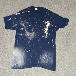 Custom Splatter Black T-Shirt